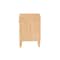 Baxton Studio Hosea Japandi Carved Honeycomb Natural 2-Drawer Nightstand 246-13627-ZORO - alternate 2